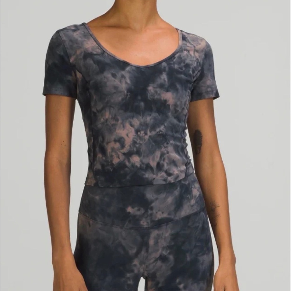 Lululemon Align T-Shirt in Diamond Dye Lunar Rock True Navy